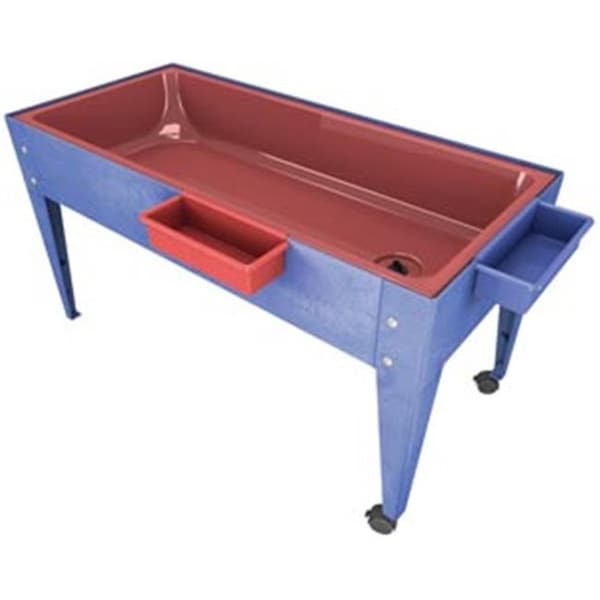 Manta Ray Manta Ray S6224 Red Liner Sand And Water Activity Center with Lid And 2 Casters Blue S6224 - main